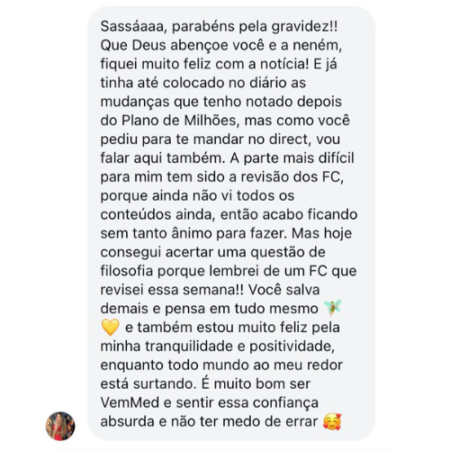 Depoimento de estudante VemMED 21