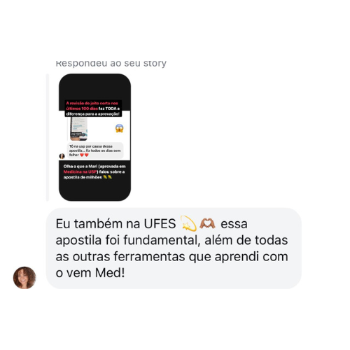 Depoimento de estudante VemMED 33